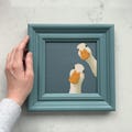 Funny geese peeking out Cross Stitch Pattern, Easy Beginner DIY (PDF Pattern) product logo