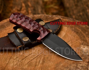 8" Handmade D2 Steel Hunting Skinner Knife with Micarta Handle Birthday, Anniversary, Wedding Best Gift For Him USA made