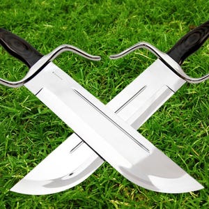 Handcrafted Butterly Swords Steel Twin Sword Wing Chung Training Kung Fu Shaolin Dao Swords Pair Gifts For Him Gifts for Men Practice Tools