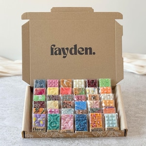Mini cofanetto di prova di cera di soia / Set regalo di campioni di barrette profumate fatte a mano / Pacchetto a sorpresa / Idee regalo di aromaterapia da spedire per posta