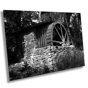 Sedona Rustic Water Wheel in Crescent Moon Ranch at Cathedral Rock -- Available on Canvas, Acrylic, Metal, or Premium Photo Paper