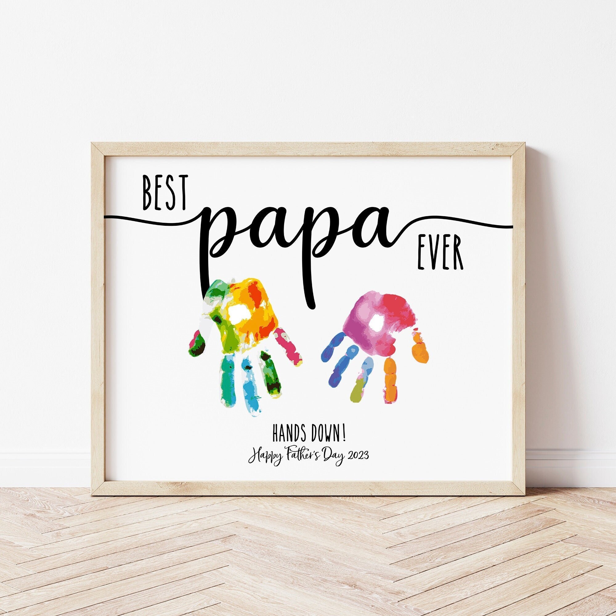 Best Papa Ever Father's Day Men's V-Neck – Lovelyartteestore