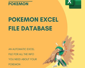 Pokemon database excel file (basic version)