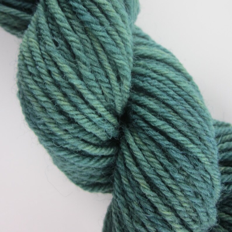 50g Forest Green Naturally Dyed 4-ply Wool Yarn