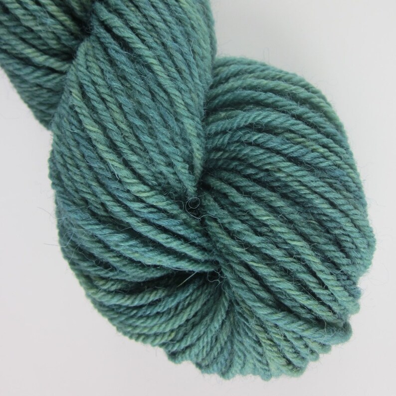 50g Forest Green Naturally Dyed 4-ply Wool Yarn