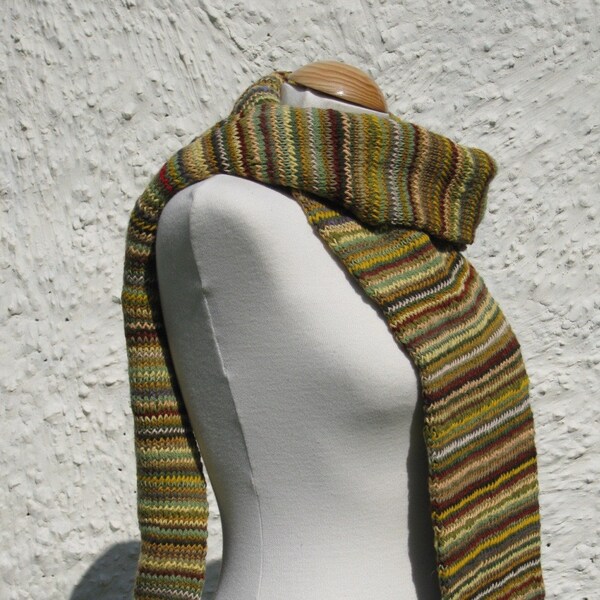 Fall Colours Striped Scarf