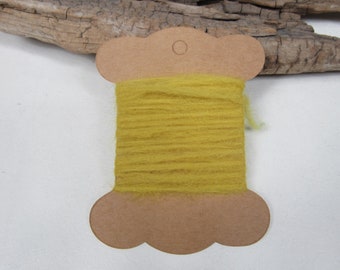 Hand Dyed Natural Dye Pure Wool Weld Yellow Couching Thread