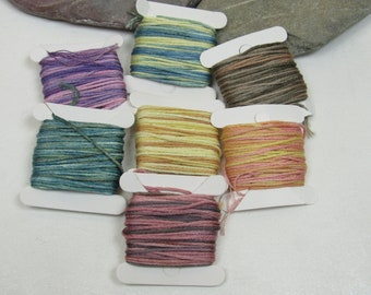Hand Dyed Natural Dye Space Dyed Cotton Embroidery Thread Floss