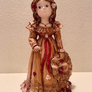 Vintage 14” Tall Victorian Style Ceramic Doll