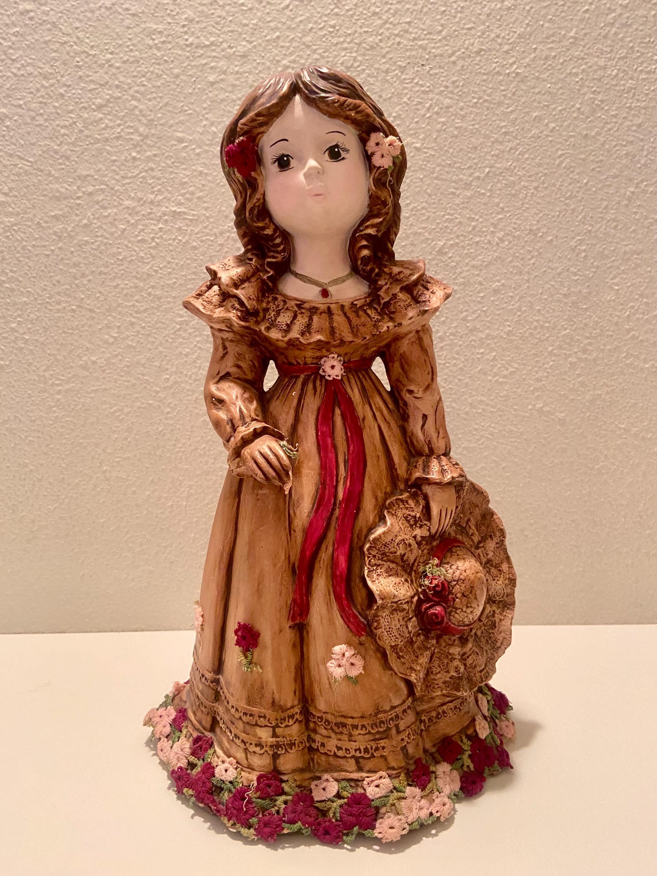 Vintage 14” Tall Victorian Style Ceramic Doll - Etsy