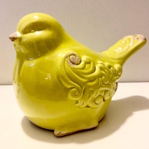 Vintage ceramic bird figurine