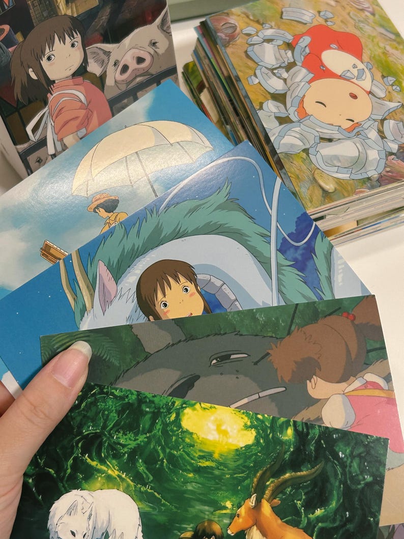 Studio Ghibli Postcards set Of 6 Etsy studio-ghibli-postcards-set-of-6-etsy