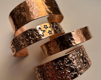 Fred Harvey Era Copper Thunderbird Cuff Bracelet Navajo Arrows