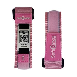 Bracelet sans souci avec code QR intelligent pour enfants I Bracelet d'identification médicale d'urgence Allergies Aventures dans l'autisme I Imperméable réfléchissant I Cadeau pour enfant