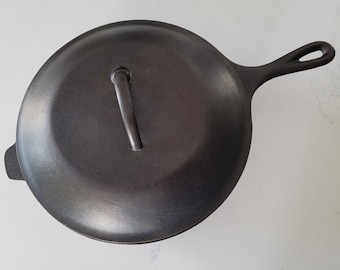 Lodge Cast Iron Cookware Skillet 8 CF Made In USA 10 1/4 inch With Lid