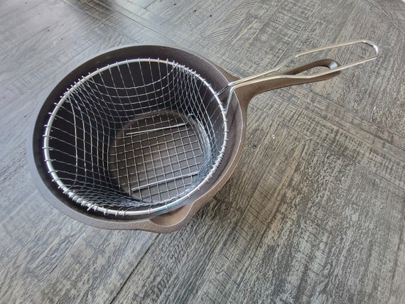 Vintage Lodge Deep Fryer With Basket Etsy UK