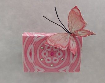 Matchbox Butterfly Pet - Fairy Winged Butterfly - Realistic - Gift - Paper Art - Blessing