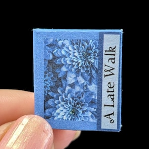 A LATE WALK by Robert Frost - Miniature Book - 1:12 Scale - Readable - Illustrated