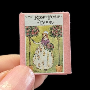 THE ROSIE-POSIE Book - Miniature book - 1:12 Scale -  Readable - Illustrated