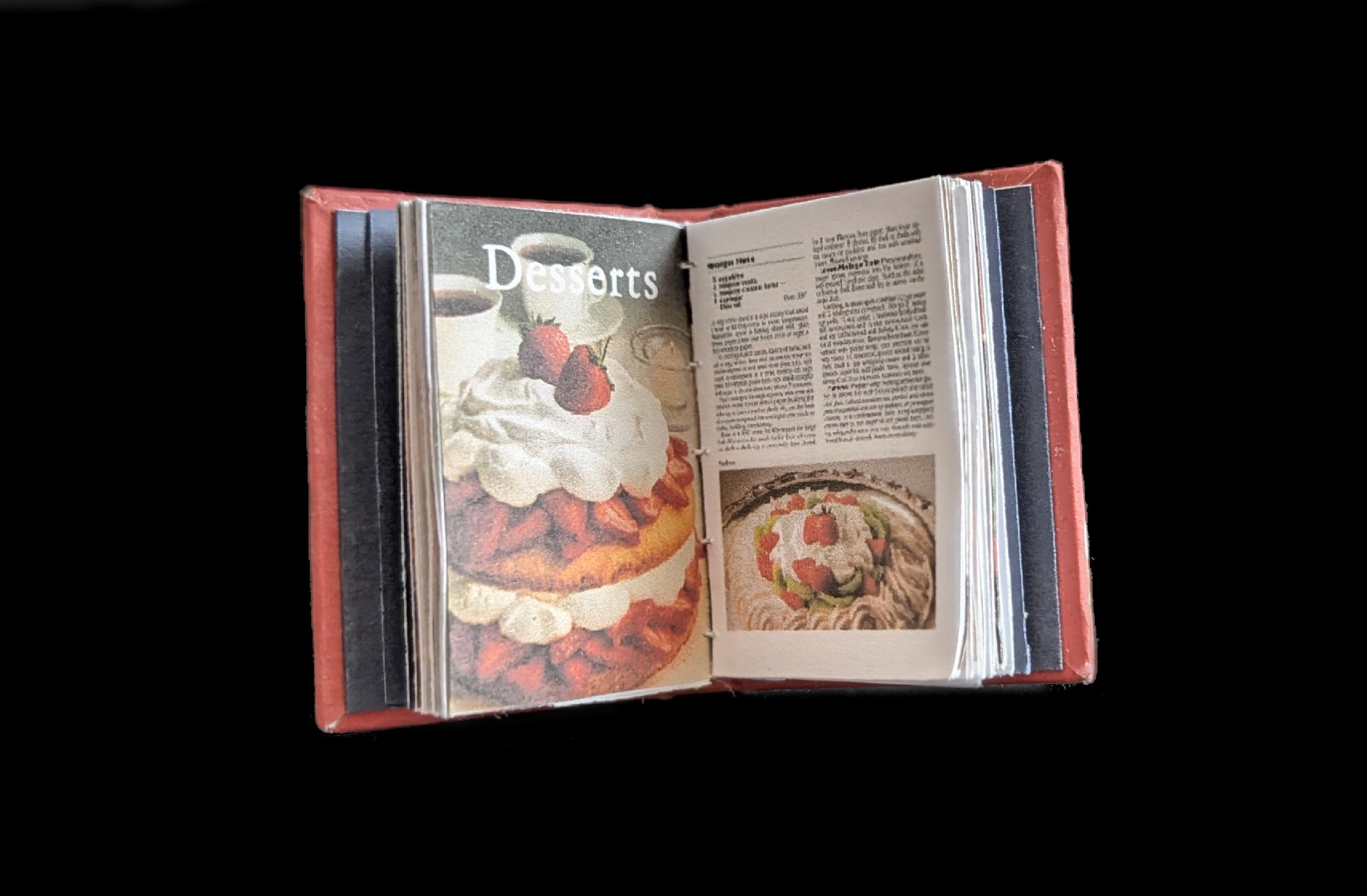 MINIATURE COOKBOOK - 1-12 or 1-6 Scale - Handmade Pat Carlson - Etsy