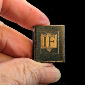 IF by Rudyard Kipling -  Miniature Book - 1:12 Scale - Readable