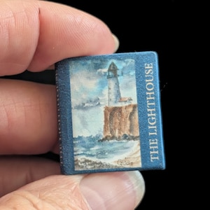 THE LIGHTHOUSE van Longfellow - miniatuurboek - schaal 1:12 - leesbaar - geïllustreerd - handgemaakt