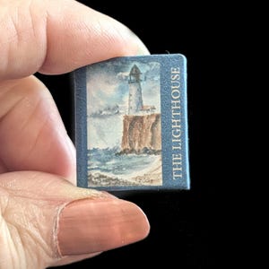 THE LIGHTHOUSE by Longfellow - Miniature book - 1:12 Scale - Readable - Illustrated - Handmade