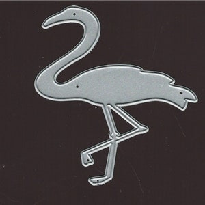 Matrice de découpe en métal - Flamant rose pour la fabrication de cartes - Journal indésirable - Scrapbooking - SIZZIX