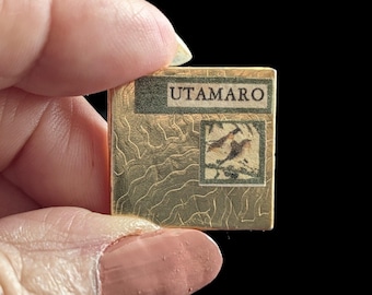 UTAMARO BIRDS - Miniatuurboek - Schaal 1:12 - Oosterse kunst - Handgemaakt