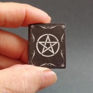 BOOK OF SHADOWS - Miniature Book - 1:12 or 1/6 Scale - Readable - Illustrated - Handmade