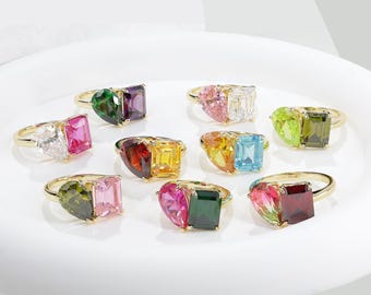 10K YG 2/3 Ct Tw Diamond Ring Infinity Design Channel Set