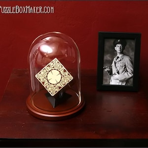 Glass Dome and base with Stand for Hellraiser Puzzle Box