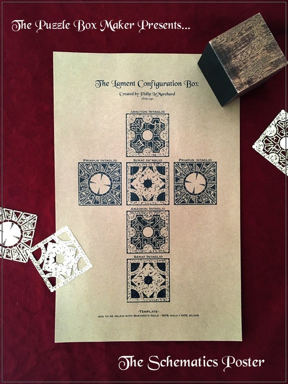 Hellraiser Puzzle Box Schematics Poster - Lithograph Print - Etsy