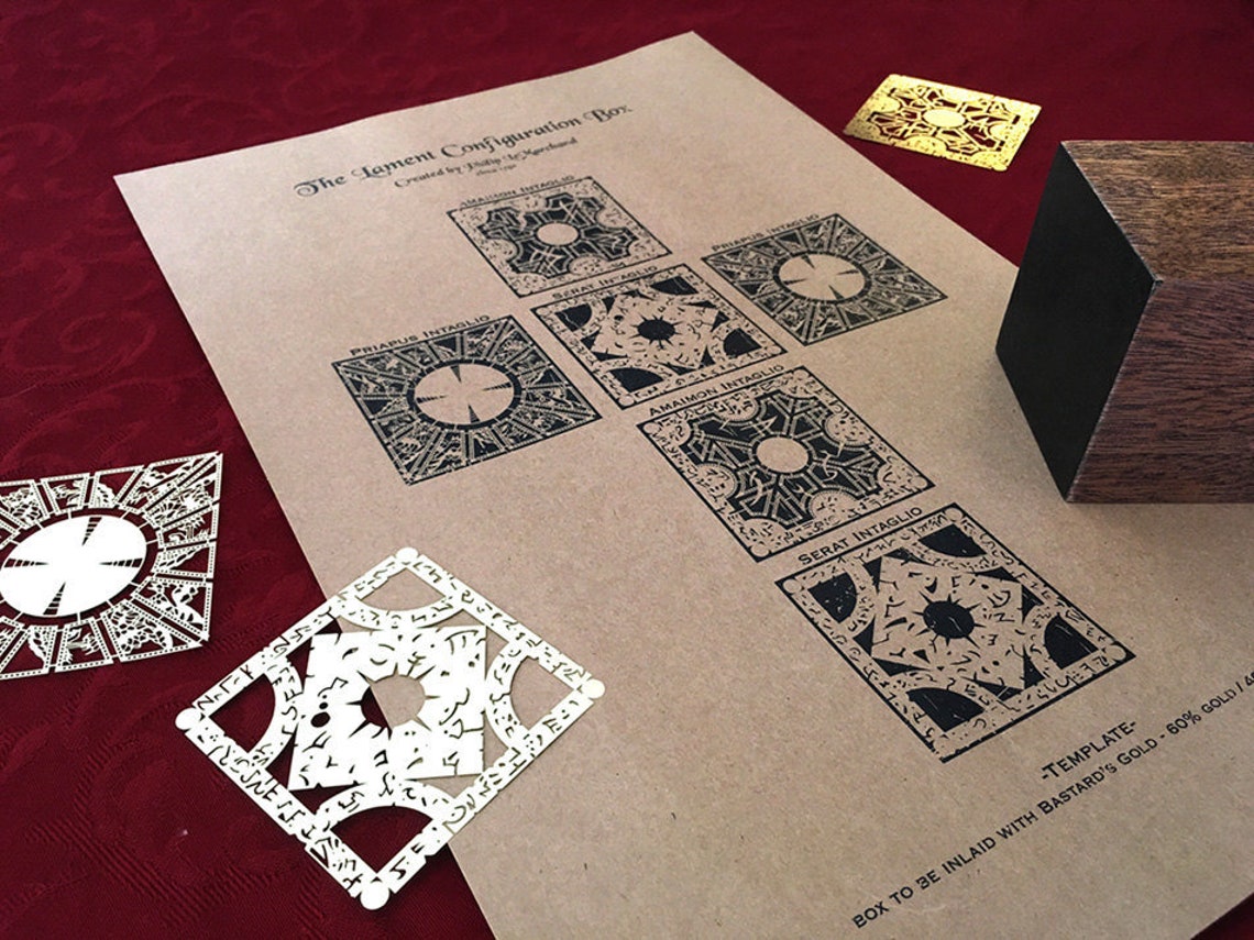 Hellraiser Puzzle Box Schematics Lithograph Print UV Etsy