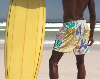 Desert Party Swim Trunks: Recycled Polyester 7-Inch Inseam