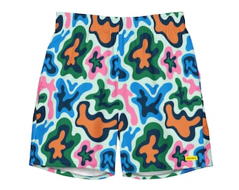 Funkadelic 3 - Signature Banana Papi Badehose - Bequeme, dehnbare, schnell trocknende, stylische Strand- und Poolhose mit Taschen