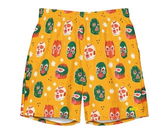 Luchadores - Signature Banana Papi Badehose - Bequeme, dehnbare, schnell trocknende, stylische Strand- und Poolhose mit Taschen