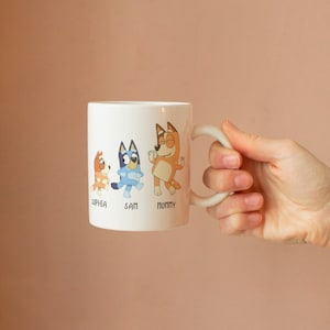 Custom Bluey mommy mug, gift for mom, mothers day gift, personalized mom gift, cartoon bluey mug, bluey cartoon