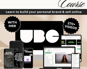 UBC - Ultimate Branding Course find your branding voice & sell online,Faceless Marketing,Passive Money, Digital Income, Digital Course