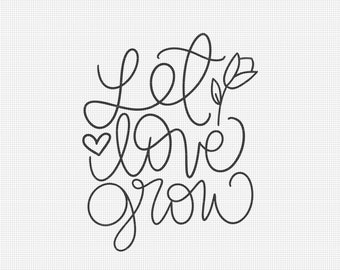 Download Let Love Grow Svg Etsy PSD Mockup Templates