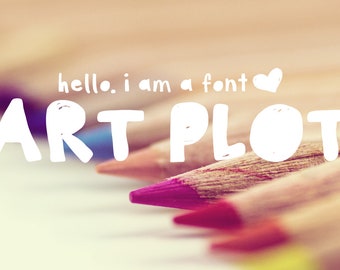Art Plot Bold Hand Drawn Font - Bold Fonts - Poster Fonts - Typeface