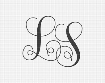 Custom Monogram, Interlocking Monogram Svg File, Svg Monogram, Wedding Svg, Svg Files for Cricut, PNG Files, Sublumation, Digital Download