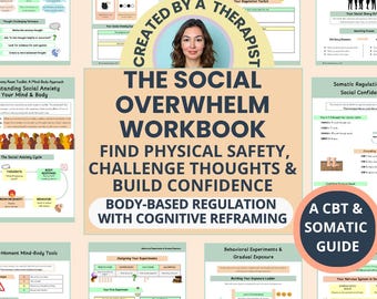 Social Confidence Workbook: CBT & Somatic Exercises for Shyness, Social Overwhelm and Anxiety (PDF)