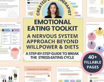 Werkboek Emotioneel Eten: Werkbladen voor lichaam en geest om hunkeringen en eetbuien te doorbreken (invulbaar pdf-bestand)