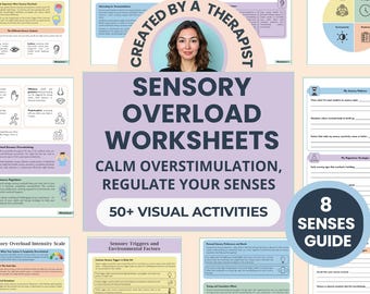Sensory Regulation Worksheets: Neurodivergent Coping Skills for Autism, ADHD (PDF Guidebook)