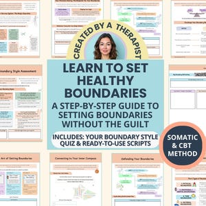 Manual de establecimiento de límites para adultos: Sistema de 7 pasos para establecer límites y acabar con la culpa (Hojas de trabajo terapéuticas)