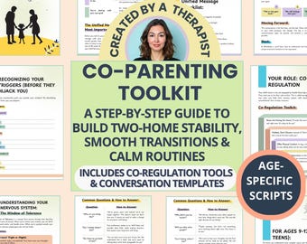 Co-Parenting Communication Workbook: Separation & Divorce Family Planner with Kids (PDF)