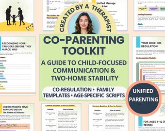 Co-Parenting Workbook for Separation & Divorce, Communication Tools, Age-Based Scripts, Parent Guidance (Digital Download)