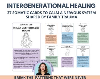 Intergenerational Healing Cards: Somatic Epigenetic Prompts for Ancestral Trauma (PDF Download)