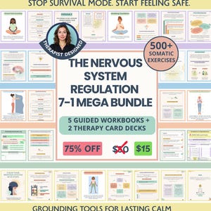 神経系調整メガバンドル：ポリヴェーガル理論、グラウンディングテクニック、身体運動（セラピーワークブックとカード）